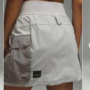 Lululemon Multi-Pocket Cargo High-Rise Hiking Skirt Seal Grey sz6